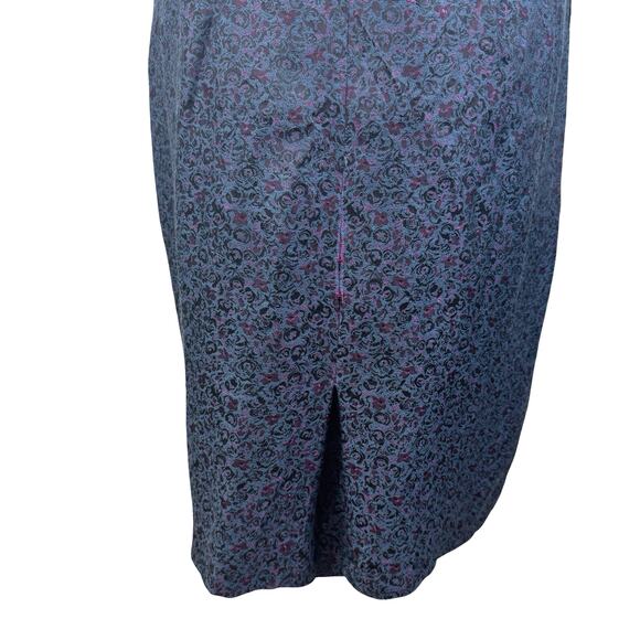 1950s Plus Size Iridescent Brocade Sheath Dress – Vintage Size 22 Work & Evening - Picture 5 of 16